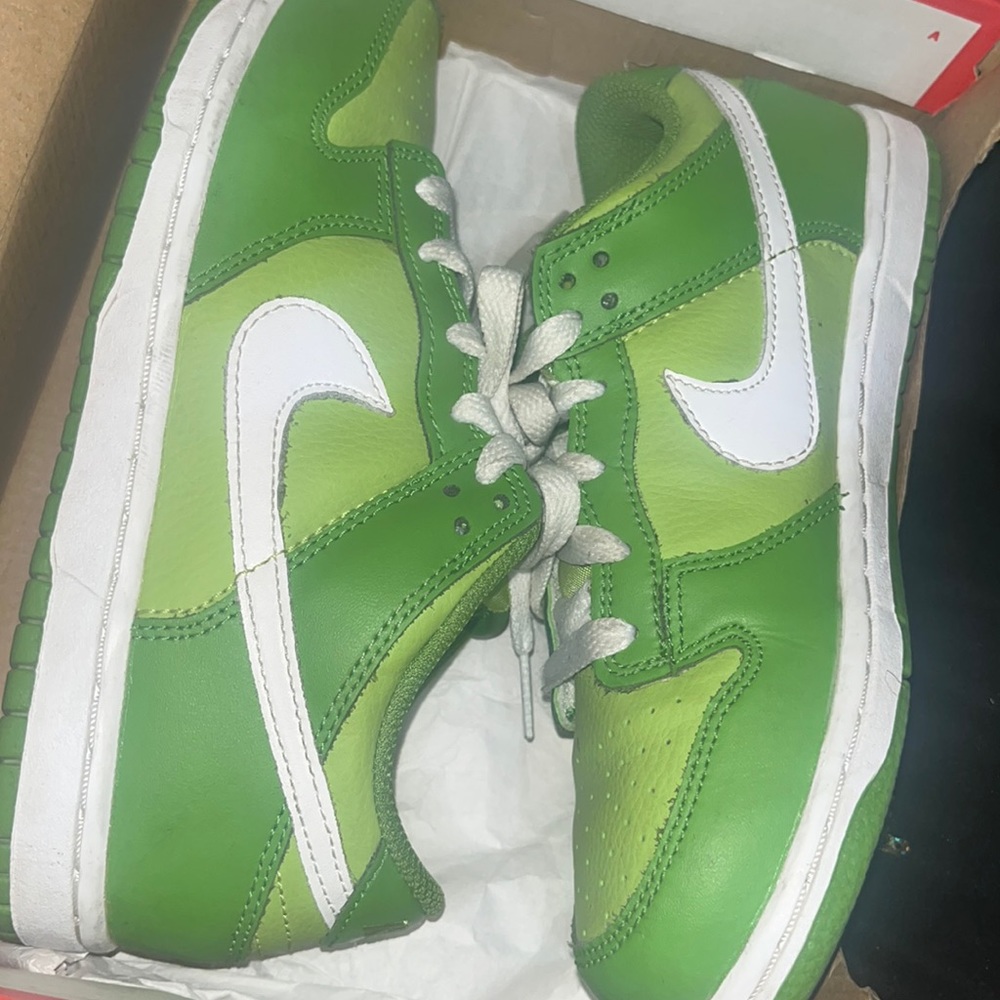 Green dunks size 3y SOLD